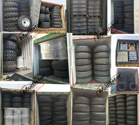 Gallery of loading containers in China warehouse