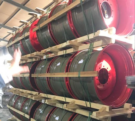 Supply wheels 24xDW16 to CNH in Austria