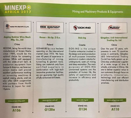 Multistar Tyres and Wheels showing in the Minexpo Africa 2017